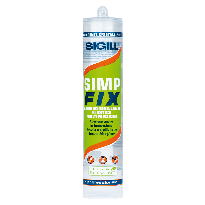 Sigill Silicone Simp Fix Trasparente Cristallino